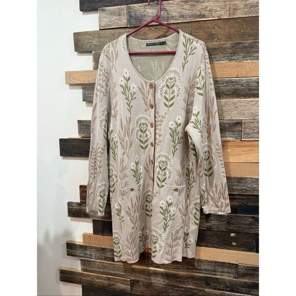 Gudrun Sjoden Sweaters - GUDRUN SJODEN Button Front Cardigan Sweater XXL - Curated By Rua'h Kibriya